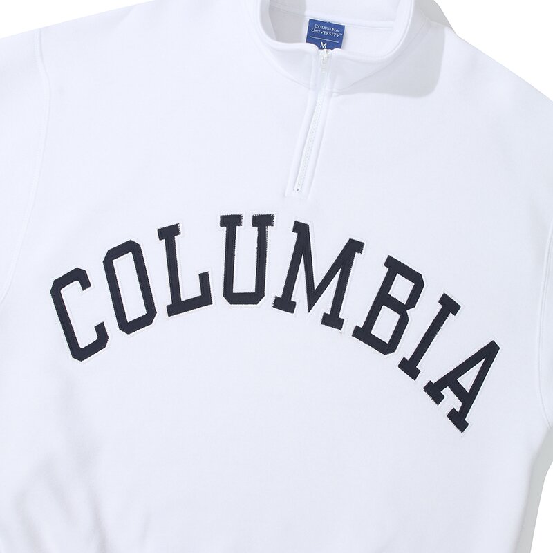 COLUMBIA ARCH OVER-FIT FLEECE HALF ZU SWEATSHIRTS 화이트