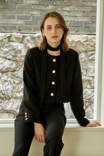 보니타 네이트 트위드자켓 Black