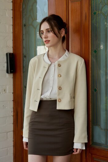 보니타 네이트 트위드자켓 Cream