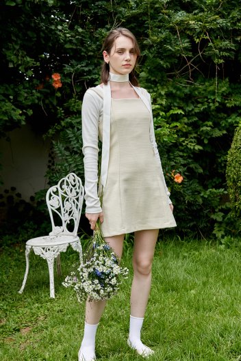 보니타 네이트 트위드 원피스 Cream