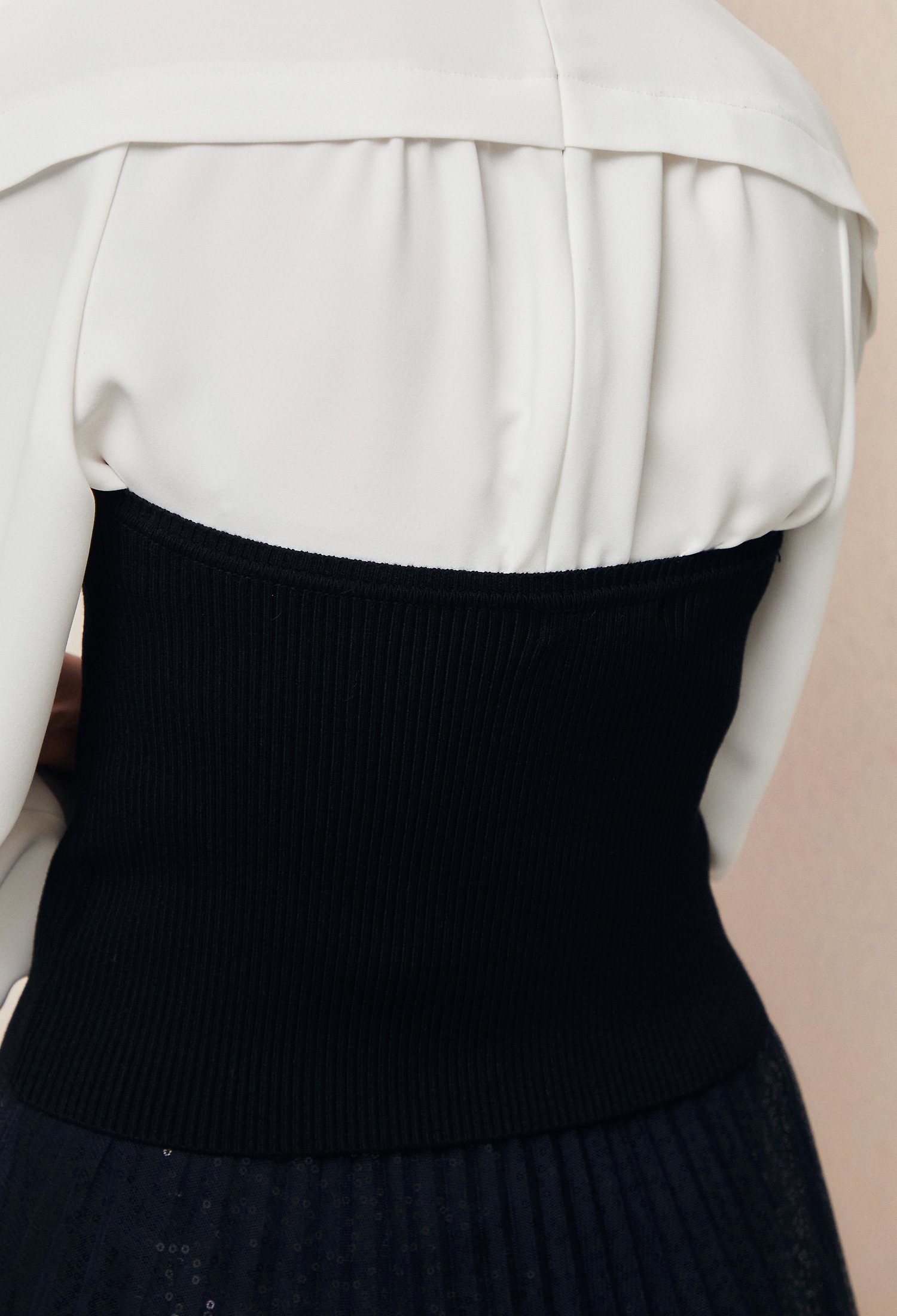 골지 니트 뷔스티에 (BLACK)