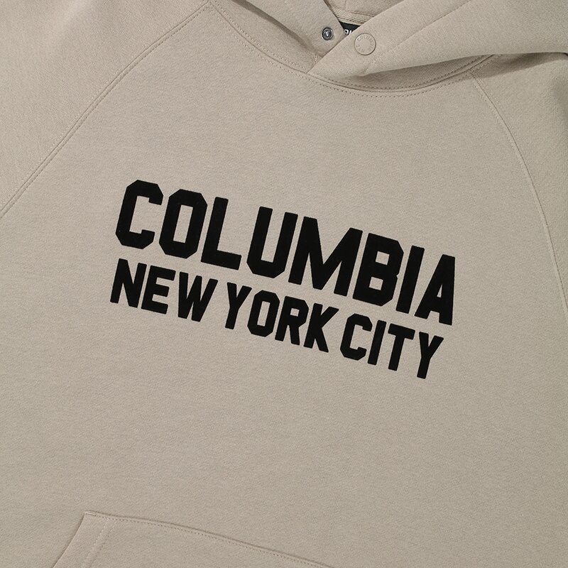 NY BLACKSERIES OVER-FIT FLEECE HOODIE 네추럴베이지