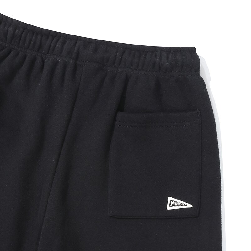 CU CLASSIC LOGO LOOSE-FIT FLEECE SWEATPANTS 블랙