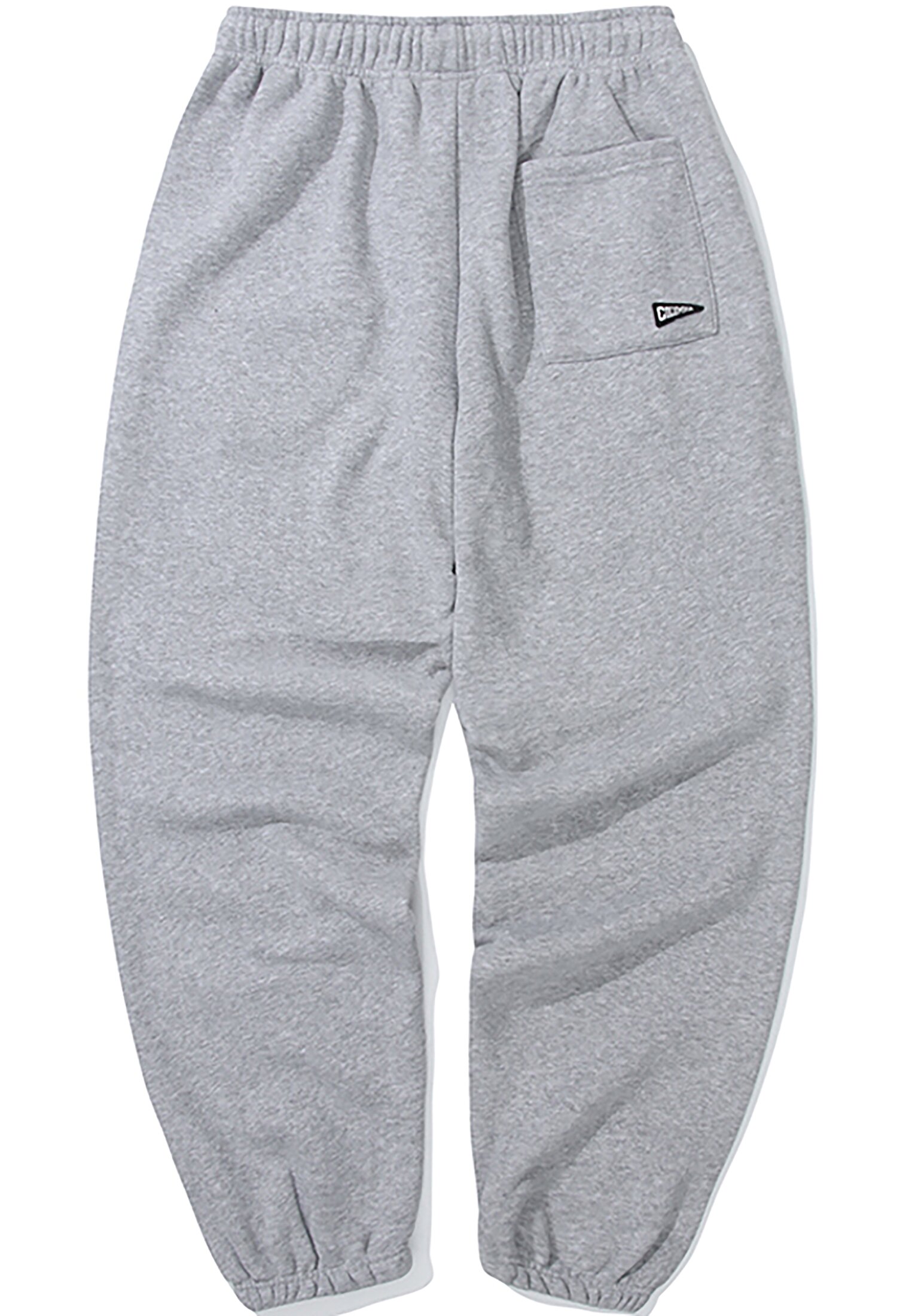 CU CLASSIC LOGO LOOSE-FIT FLEECE SWEATPANTS M그레이