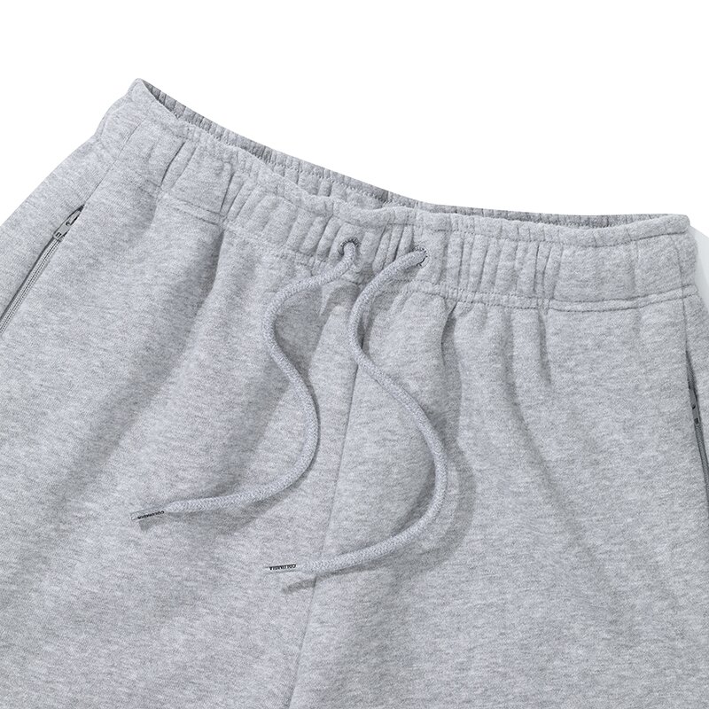 CU CLASSIC LOGO LOOSE-FIT FLEECE SWEATPANTS M그레이