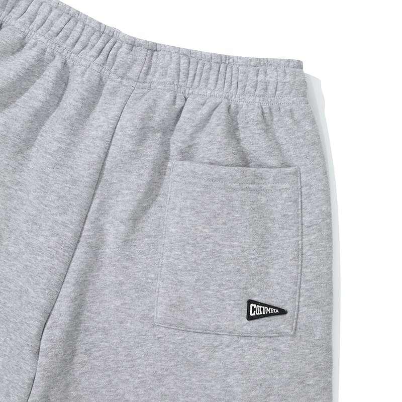 CU CLASSIC LOGO LOOSE-FIT FLEECE SWEATPANTS M그레이