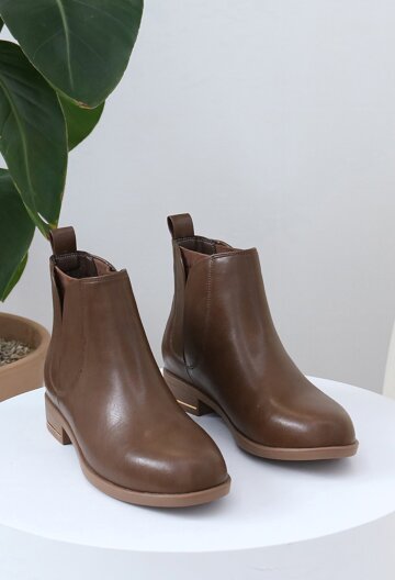 [머랭고] 소가죽 히든 첼시 앵클부츠 2.5cm / 미끄럼방지창 M22W02L