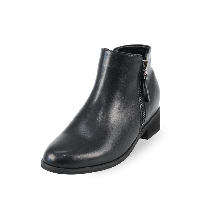 소가죽 지퍼 첼시숏부츠 3.5cm M22W04L
