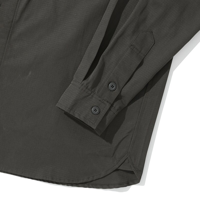 M-LABEL POCKET UNIFORM L/S SHIRTS 슬레이트블랙