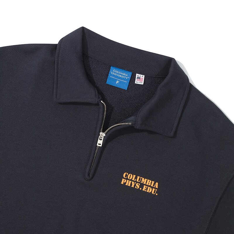 C PHYS.EDU. WOMENS TERRY HALF ZU SWEATSHIRTS 크라운네이비