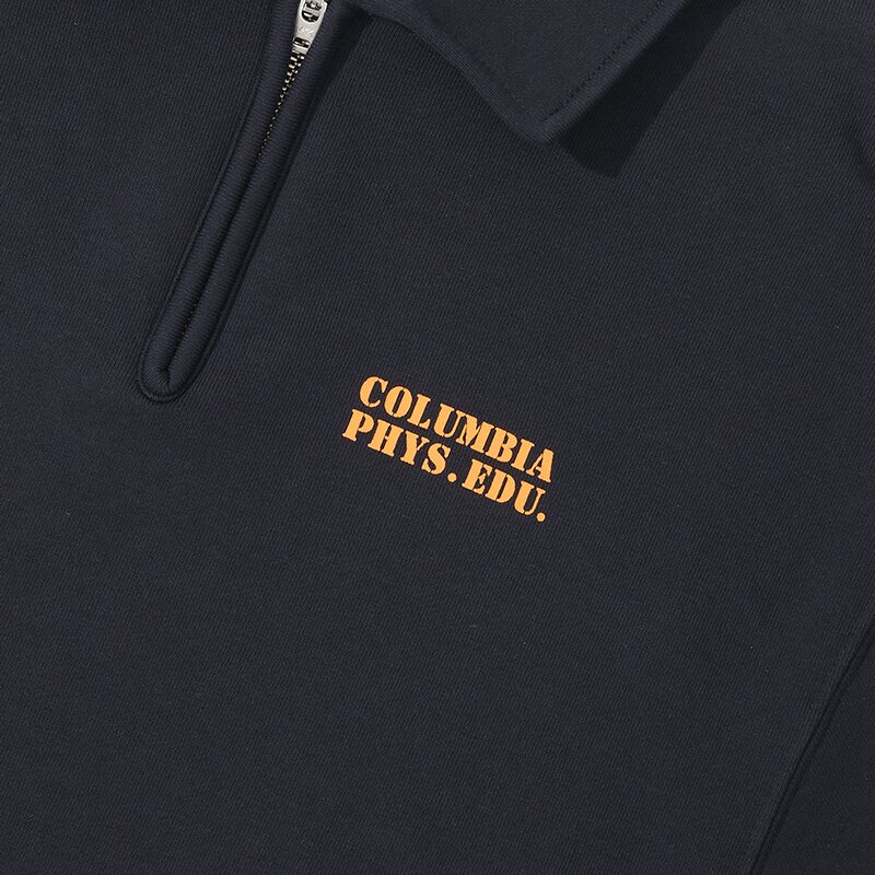 C PHYS.EDU. WOMENS TERRY HALF ZU SWEATSHIRTS 크라운네이비