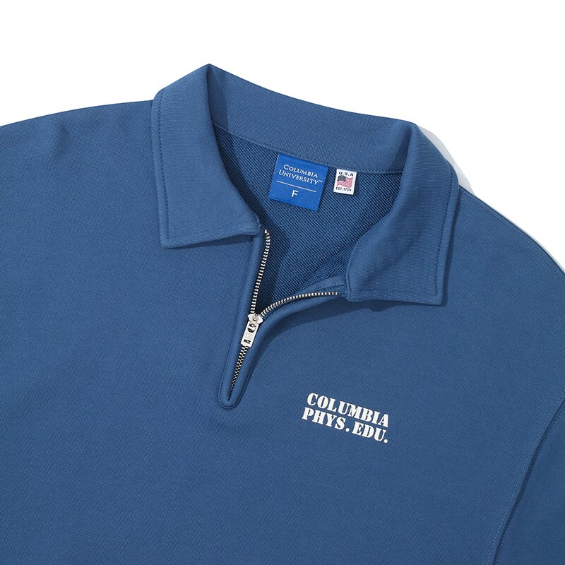 C PHYS.EDU. WOMENS TERRY HALF ZU SWEATSHIRTS 로얄블루