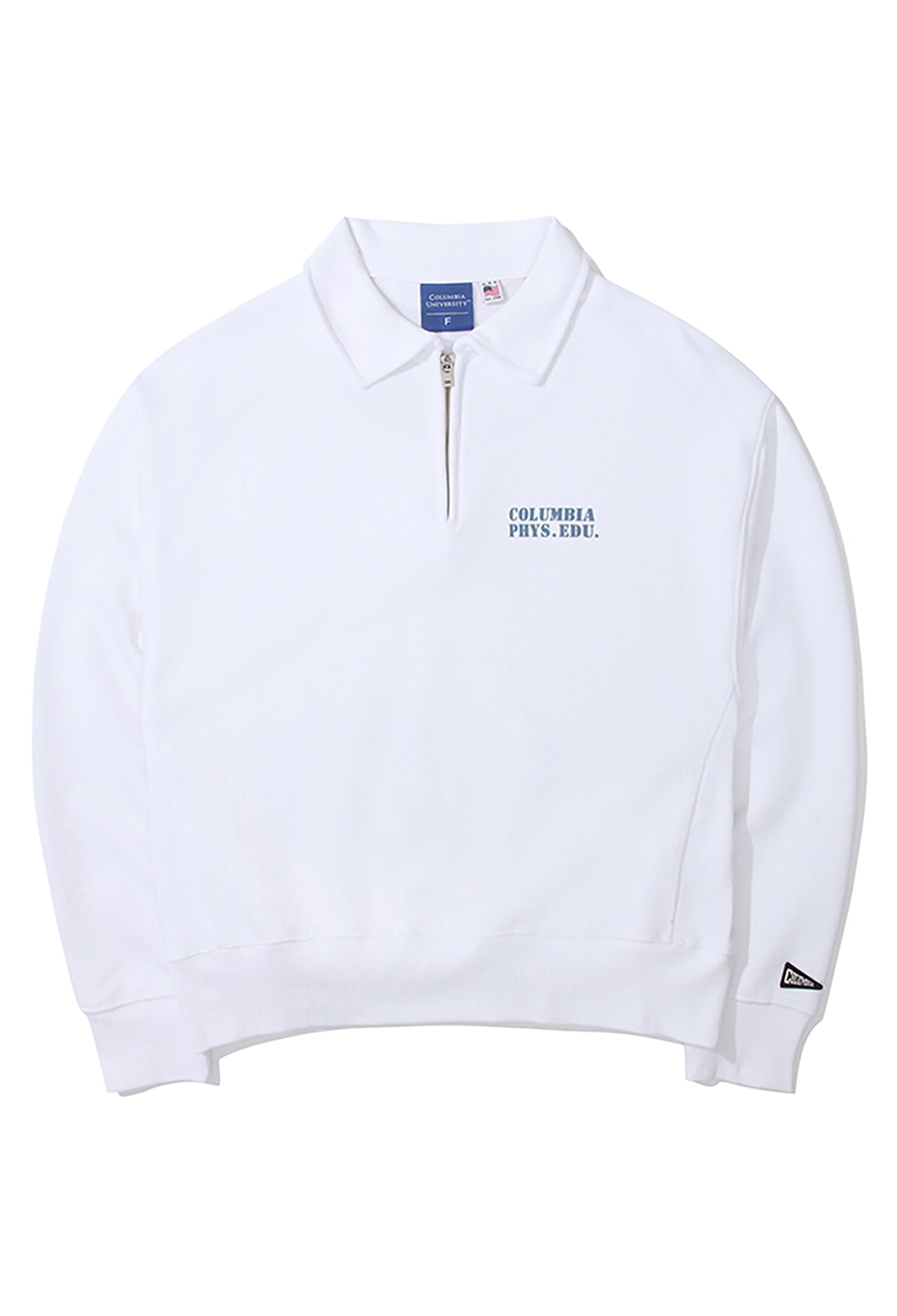 C PHYS.EDU. WOMENS TERRY HALF ZU SWEATSHIRTS 화이트