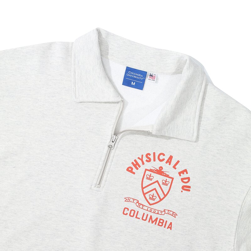 70'S PHYS EDU TERRY HALF ZU SWEATSHIRTS 오트밀