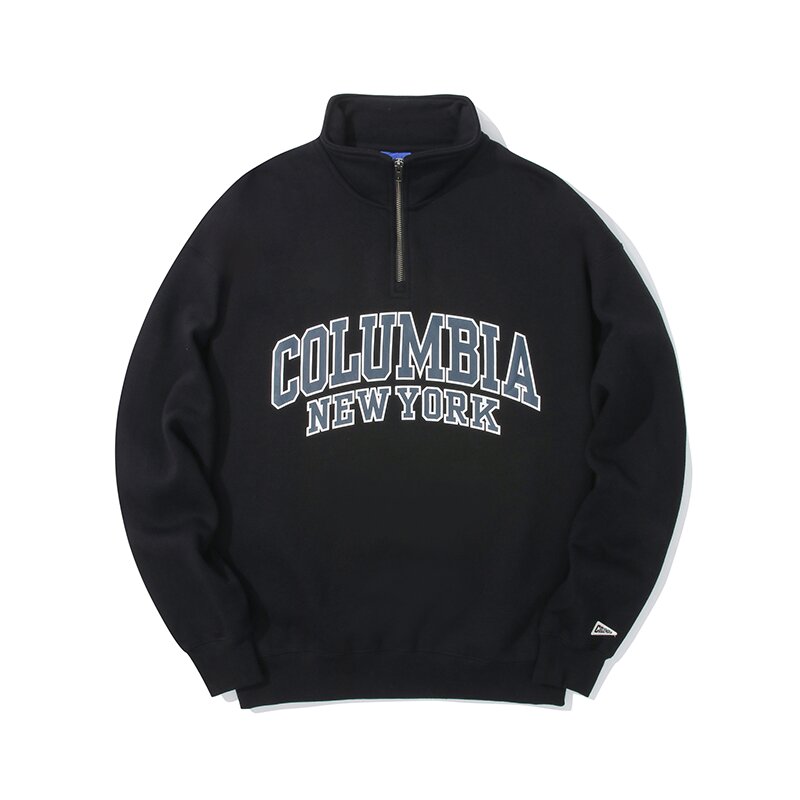 90'S ARCH LOGO FLEECE HALF ZU SWEATSHIRTS 블랙