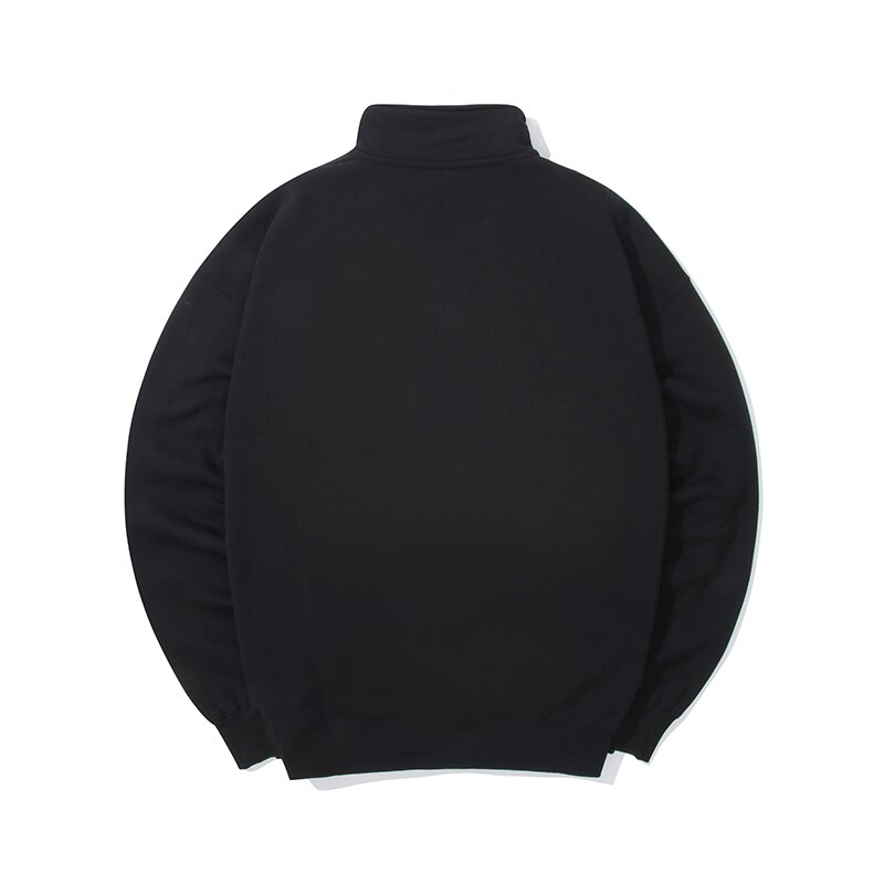 90'S ARCH LOGO FLEECE HALF ZU SWEATSHIRTS 블랙