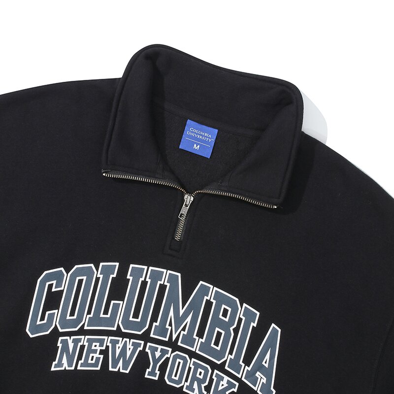 90'S ARCH LOGO FLEECE HALF ZU SWEATSHIRTS 블랙