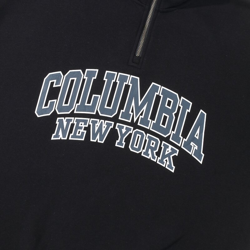 90'S ARCH LOGO FLEECE HALF ZU SWEATSHIRTS 블랙
