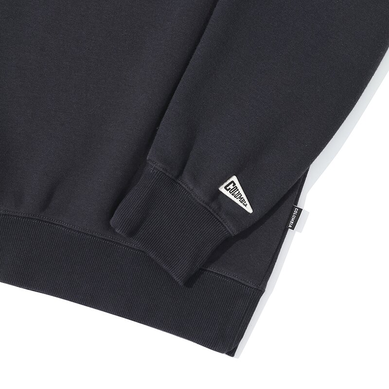 90'S ARCH LOGO FLEECE HALF ZU SWEATSHIRTS 크라운네이비