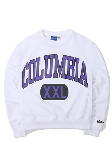 CUT XXL LOGO WOMENS TERRY SWEATSHIRTS 화이트