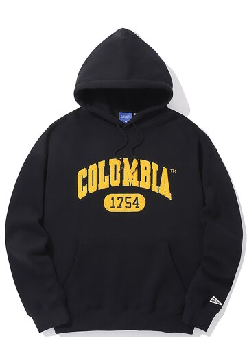1754 ARCH LOGO BOUCLE FLEECE HOODIE 블랙