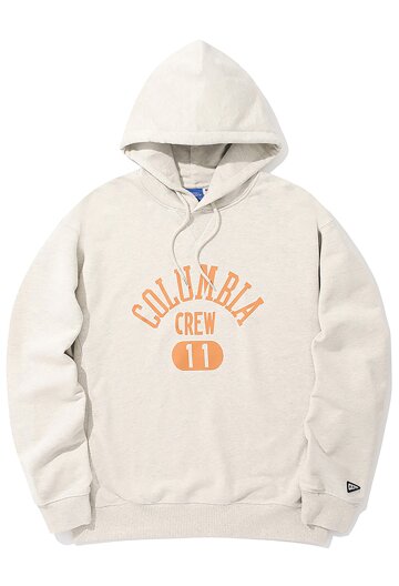 CREW TEAM NO.11 LOGO TERRY HOODIE 옐로우 오트밀
