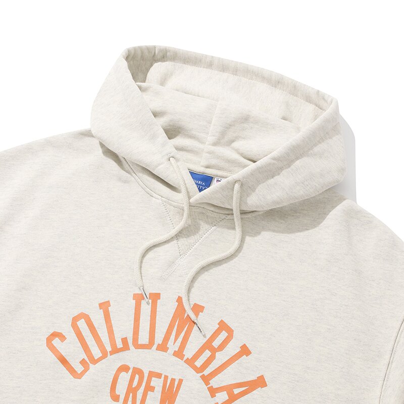 CREW TEAM NO.11 LOGO TERRY HOODIE 옐로우 오트밀