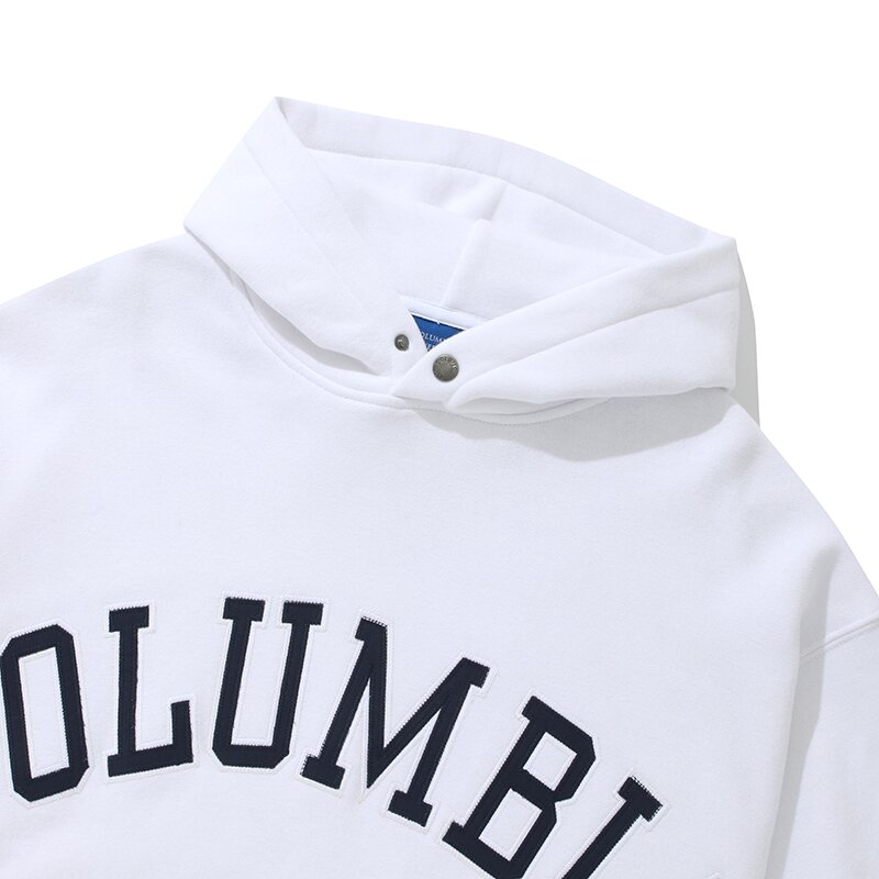 COLUMBIA ARCH OVER-FIT FLEECE HOODIE 화이트