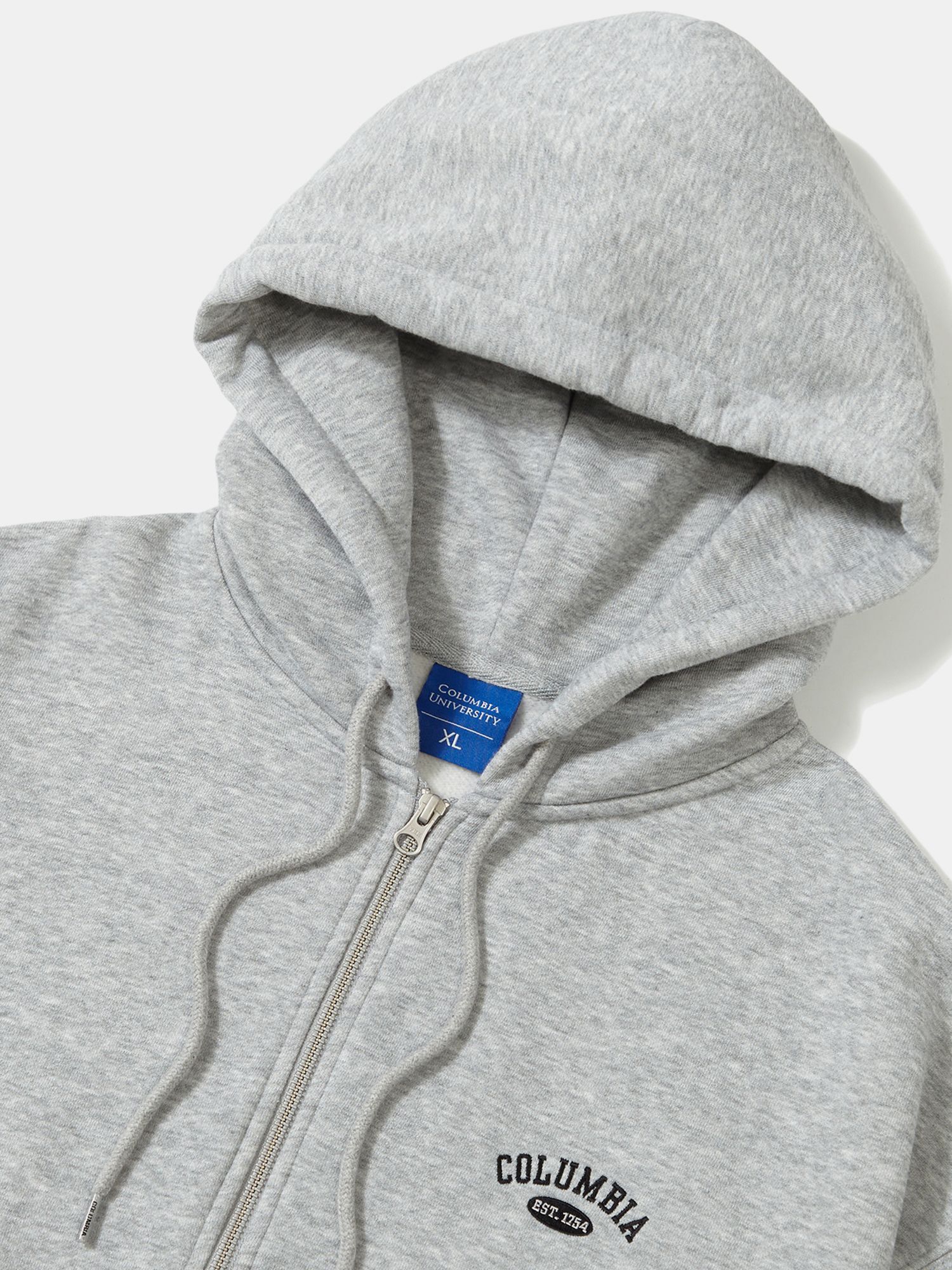 CU ARCH LOGO FLEECE ZIP-UP HOODIE M그레이