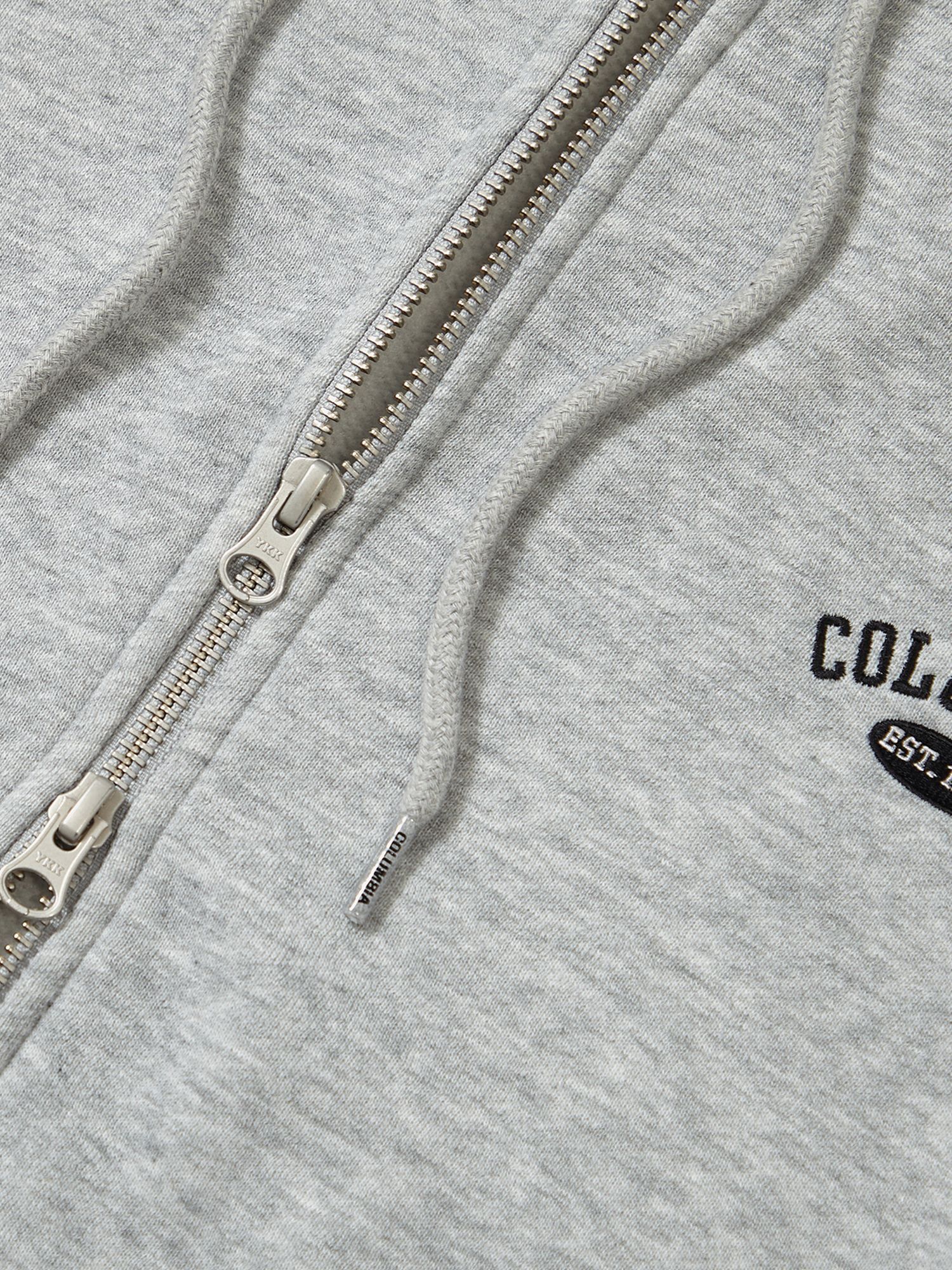 CU ARCH LOGO FLEECE ZIP-UP HOODIE M그레이
