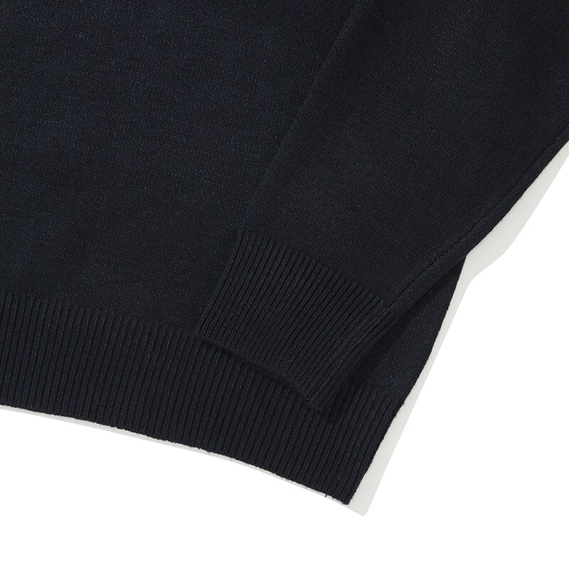 1754 CROWN OVER-FIT HALF SWEATER 크라운네이비