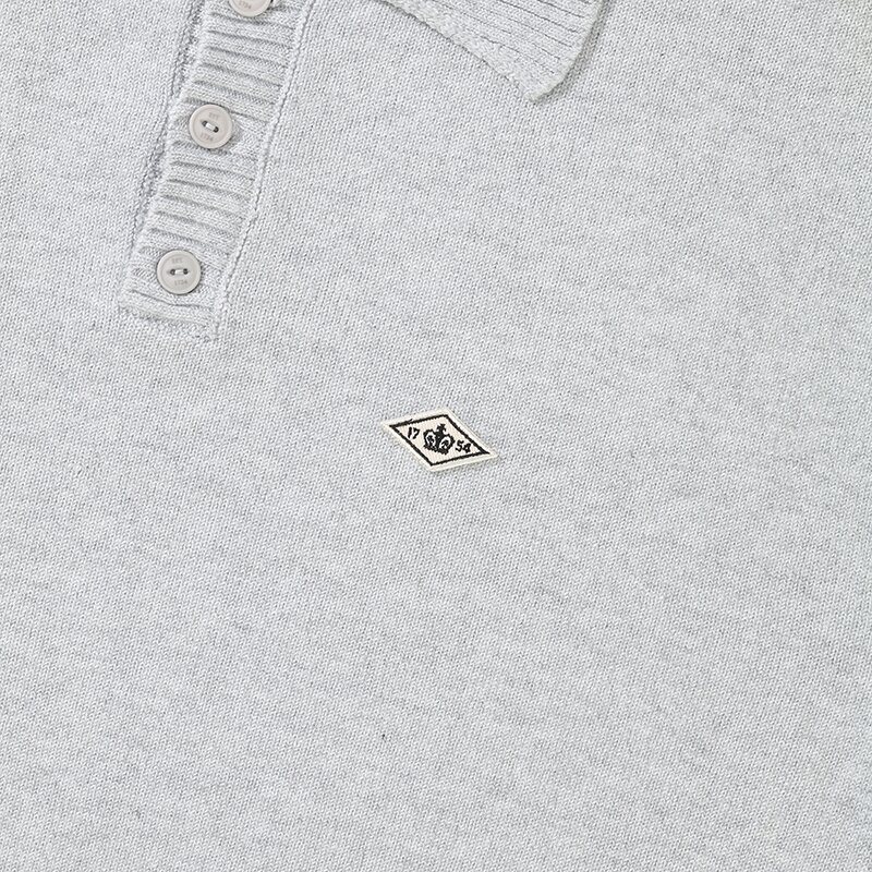 1754 CROWN OVER-FIT HALF SWEATER 라이트M그레이