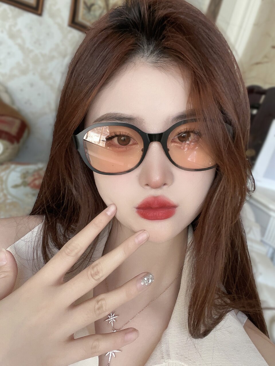 네오레트로 6202 라운드핏 선글라스 C2 틴트오렌지