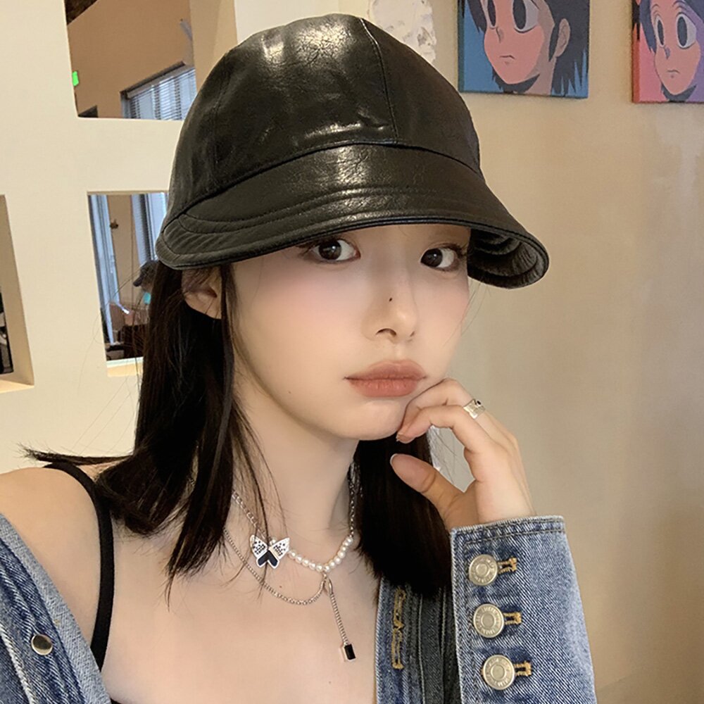 레트로감성 레더 스토퍼 볼캡 C3 브라운