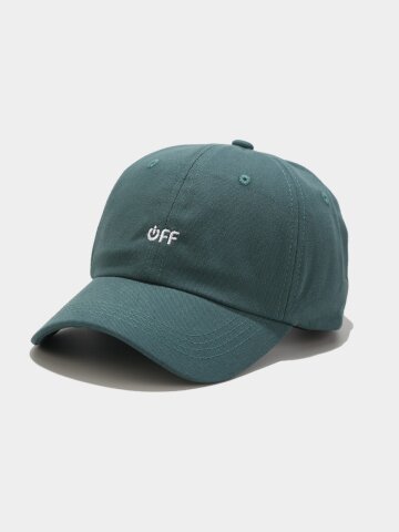 더캡 OFF 코튼 로고 볼캡 C4 그린