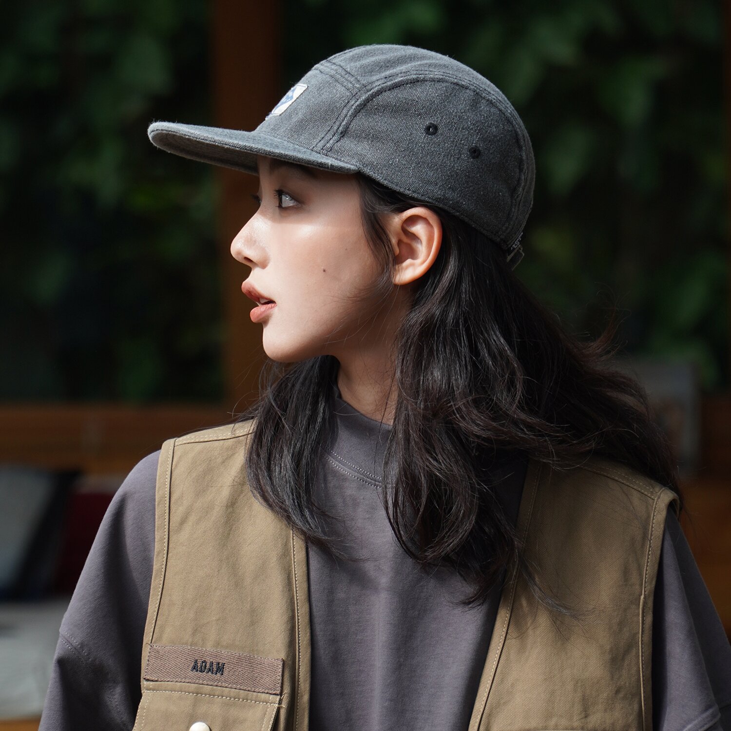 온더모먼트 아웃도어 워싱 데님 캠프캡 C4 블랙