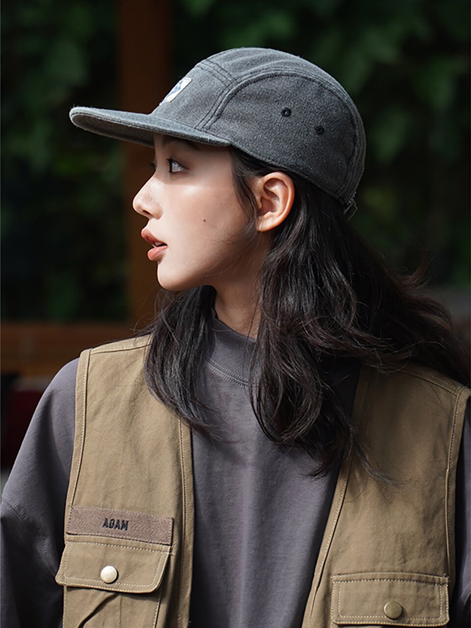 온더모먼트 아웃도어 워싱 데님 캠프캡 C4 블랙
