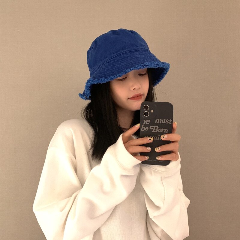 온더모먼트 리버시블 프레이 버킷햇 C3 블루