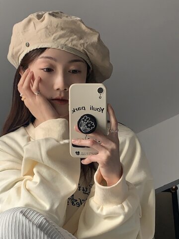온더모먼트 솔리드 코튼 베레모 C3 베이지
