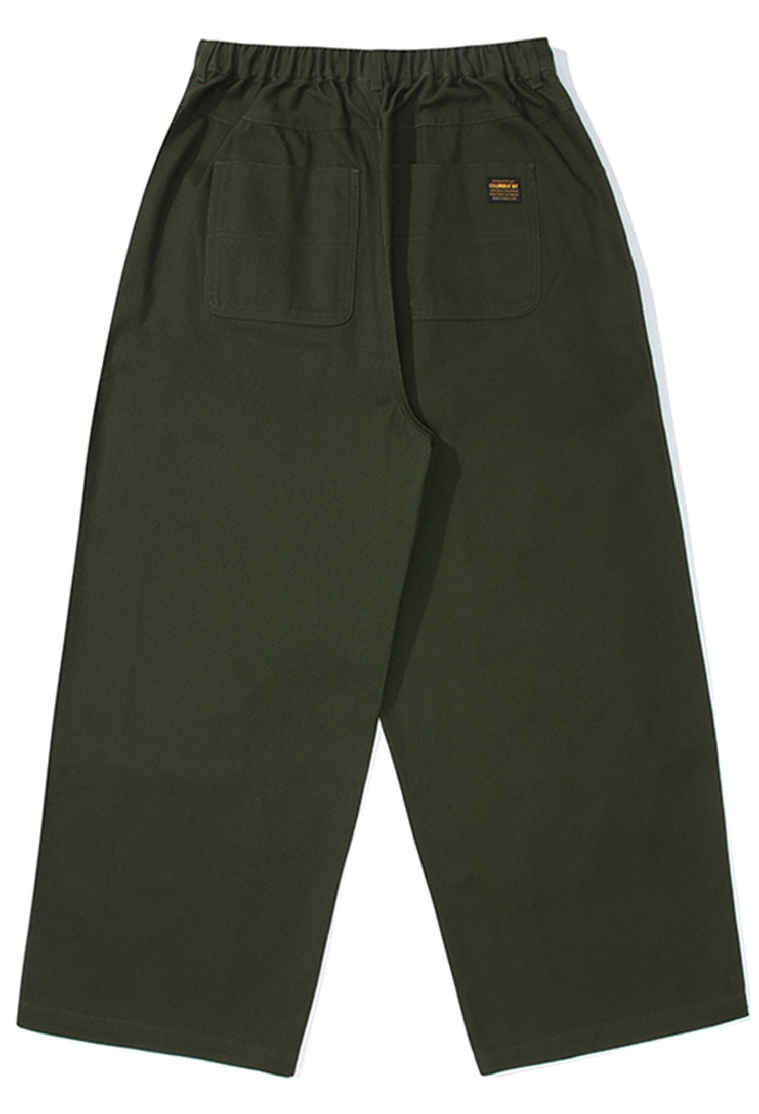 M-LABEL WIDE-FIT CUTLINE PANTS 다크카키