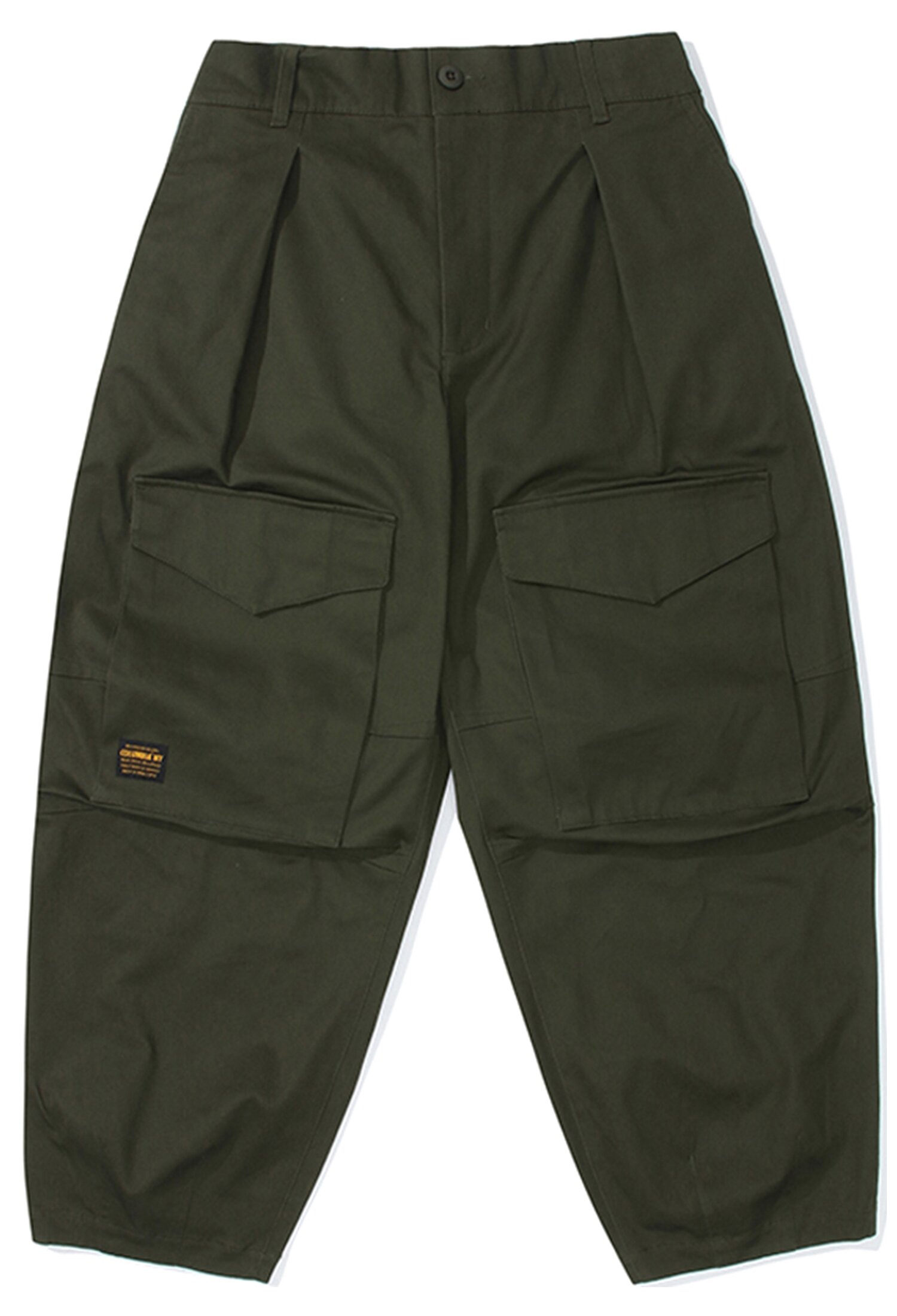 M-LABEL FRONT POCKET BALLOON-FIT PANTS 다크카키