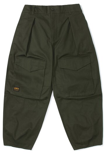 M-LABEL FRONT POCKET BALLOON-FIT PANTS 다크카키