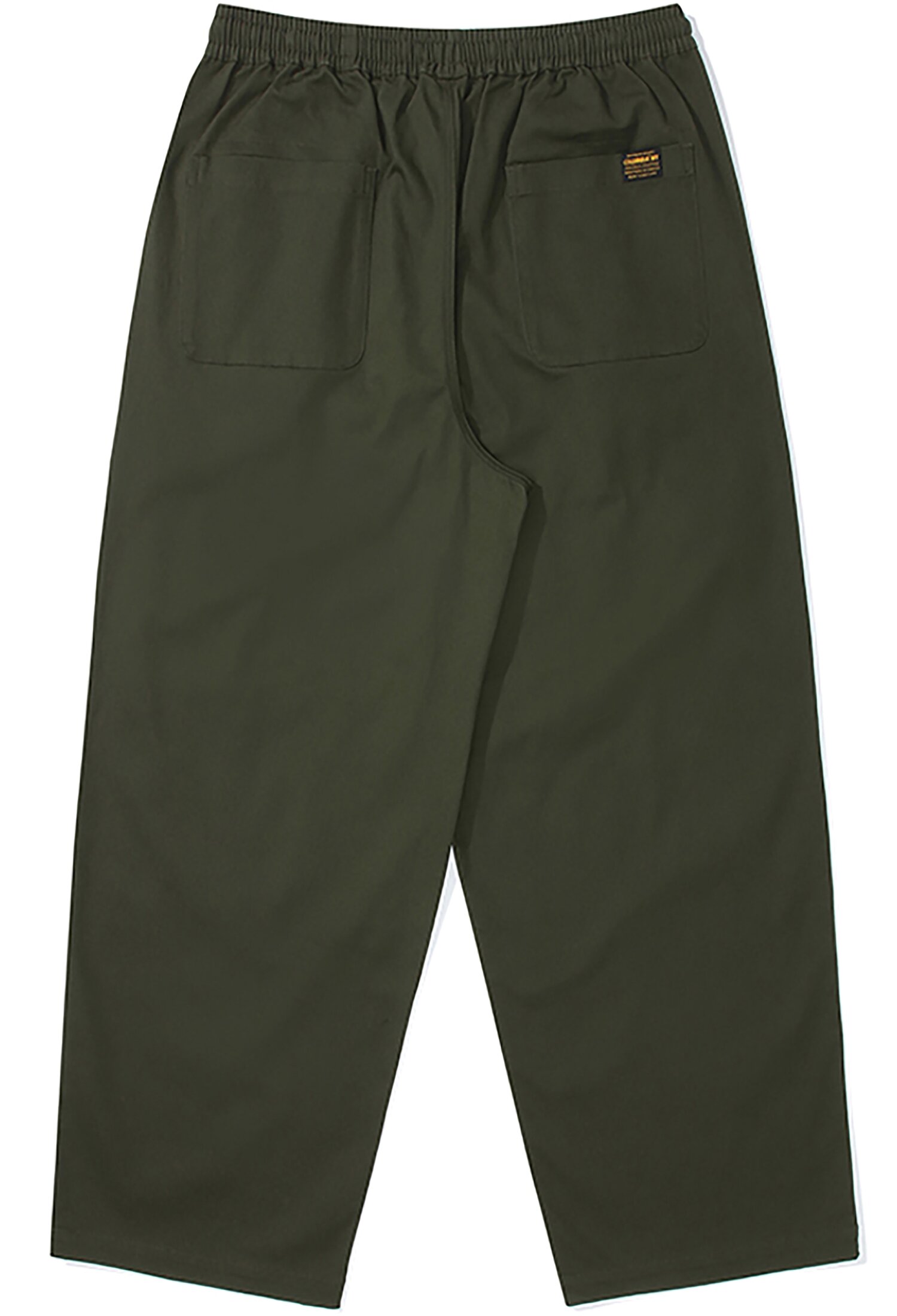 M-LABEL LOOSE-FIT PINTUCK PANTS 다크카키