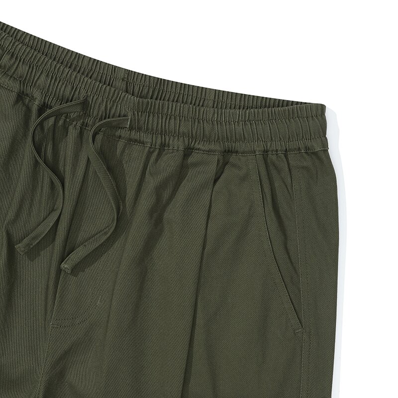 M-LABEL LOOSE-FIT PINTUCK PANTS 다크카키