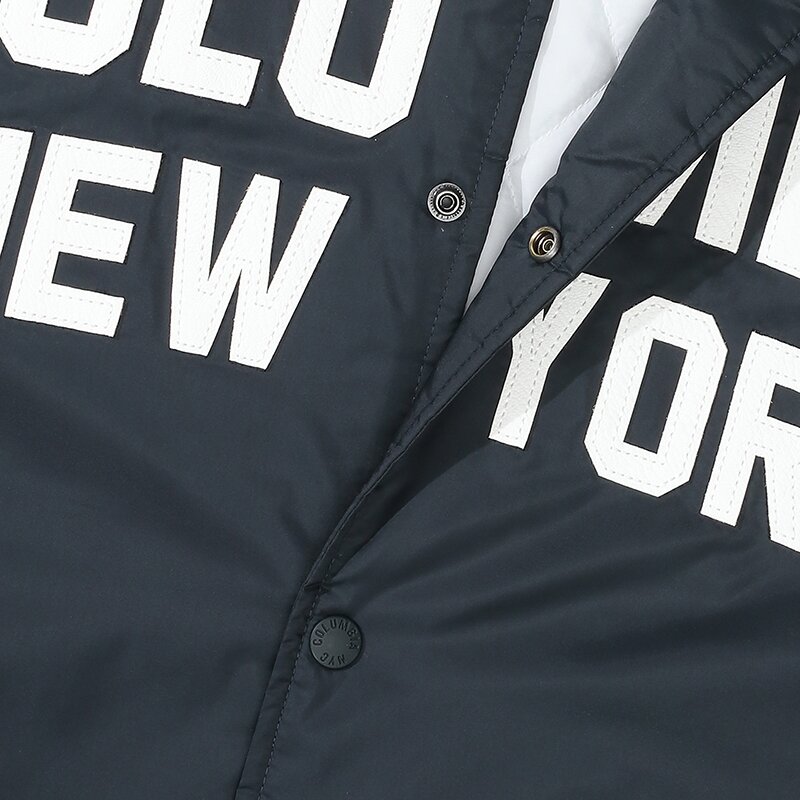 NEW YORK ARCH LOGO VASITY MEDIUM JACKET 다크네이비