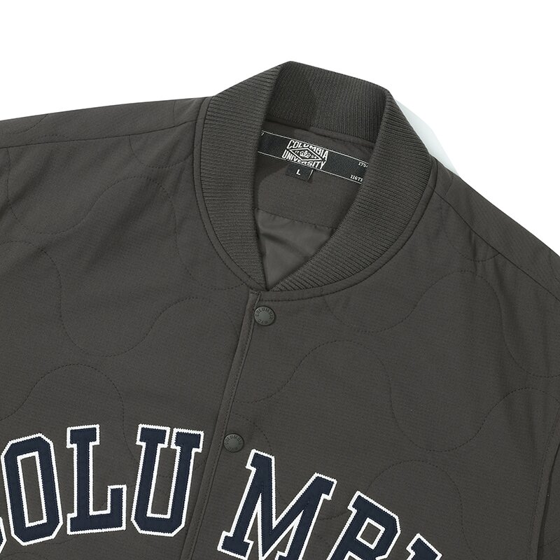 COLUMBIA ARCH LOGO QUILTING LIGHT JACKET 슬레이트블랙