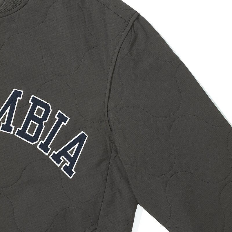 COLUMBIA ARCH LOGO QUILTING LIGHT JACKET 슬레이트블랙