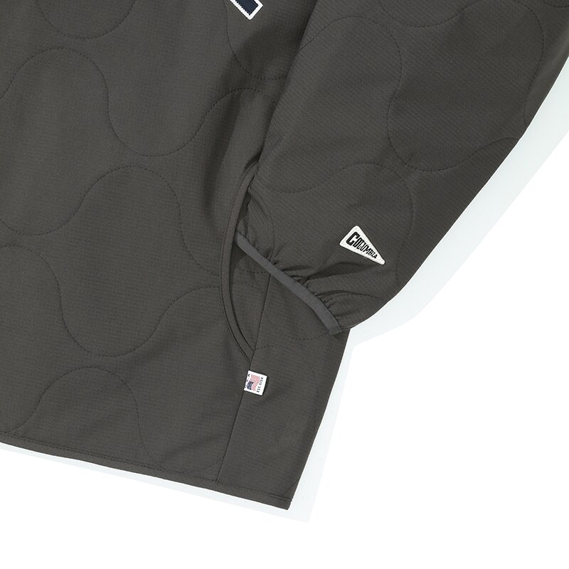 COLUMBIA ARCH LOGO QUILTING LIGHT JACKET 슬레이트블랙