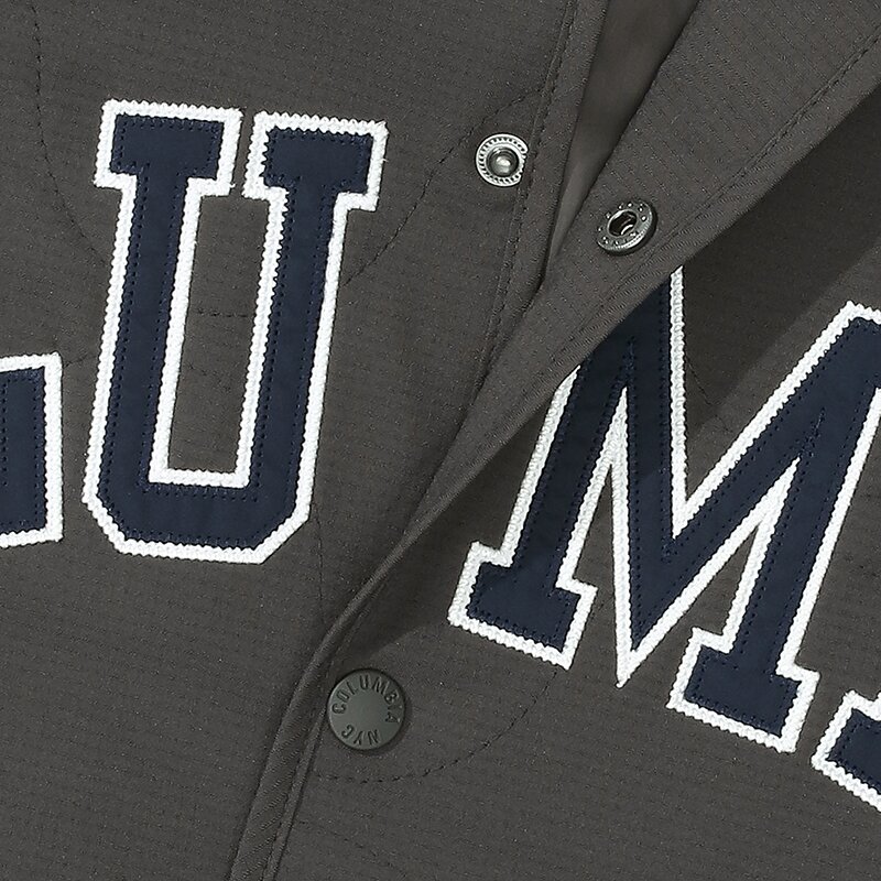 COLUMBIA ARCH LOGO QUILTING LIGHT JACKET 슬레이트블랙