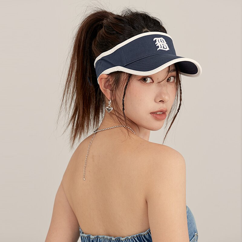 레터링 로고 스포츠 썬캡 C3 네이비
